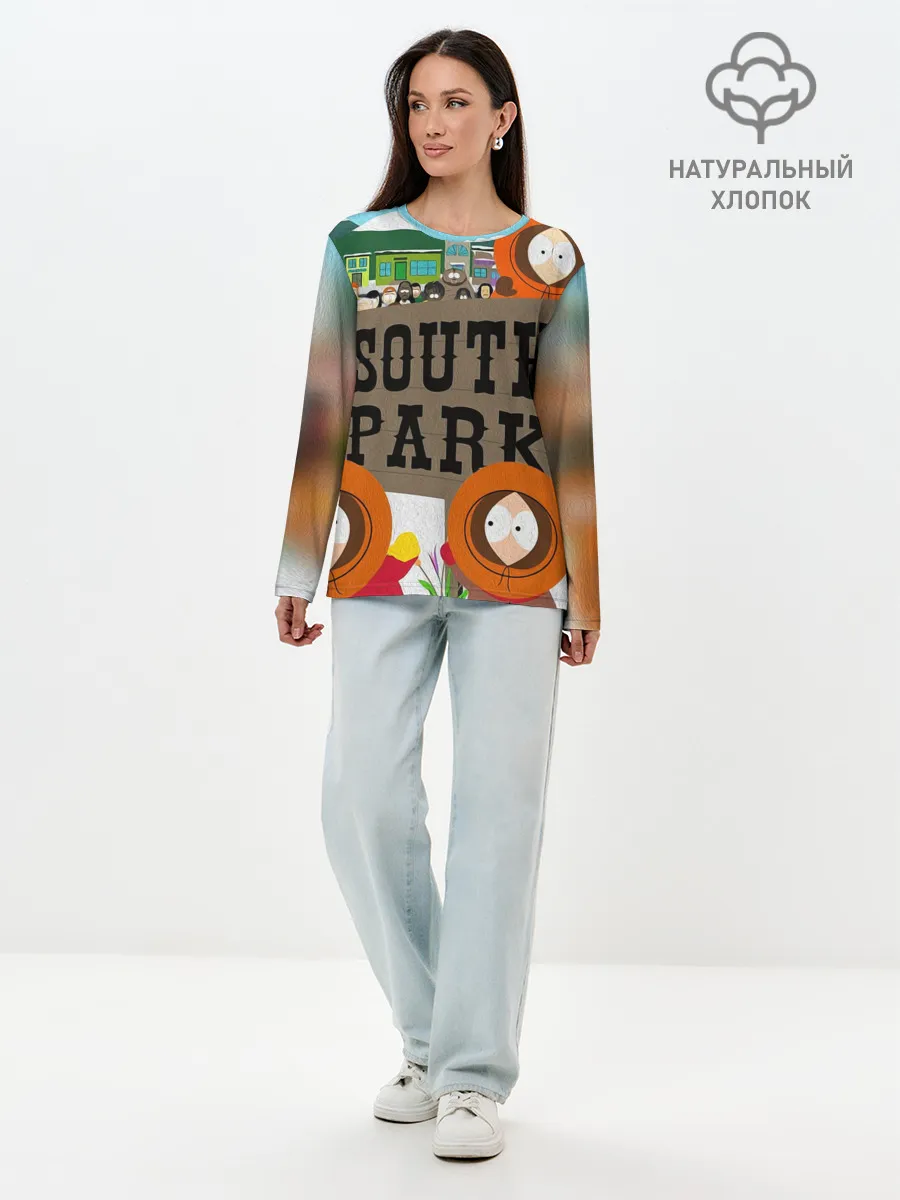 Лонгслив женский. Хлопок / ЮЖНЫЙ ПАРК