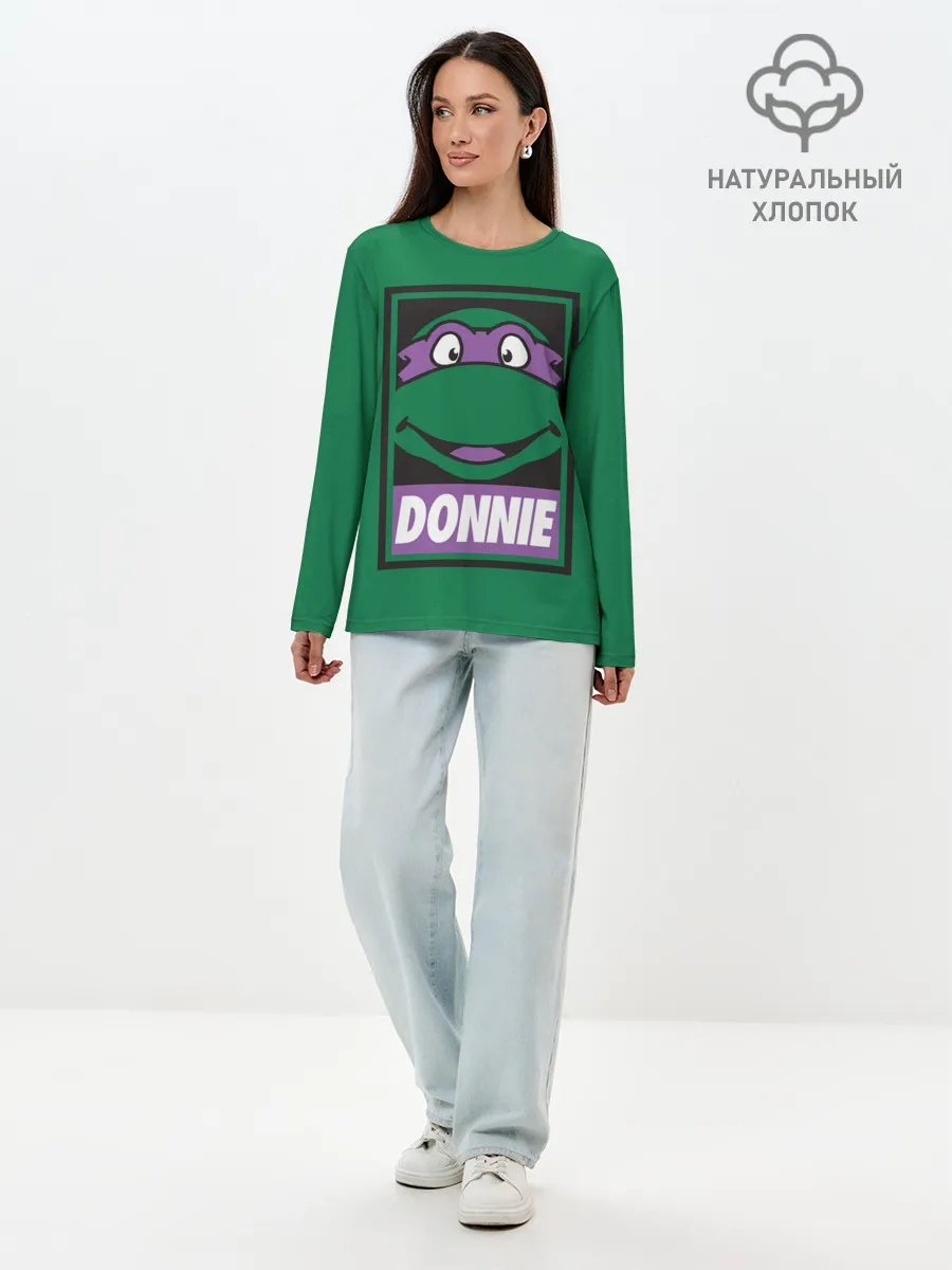 Лонгслив женский. Хлопок / Донателло