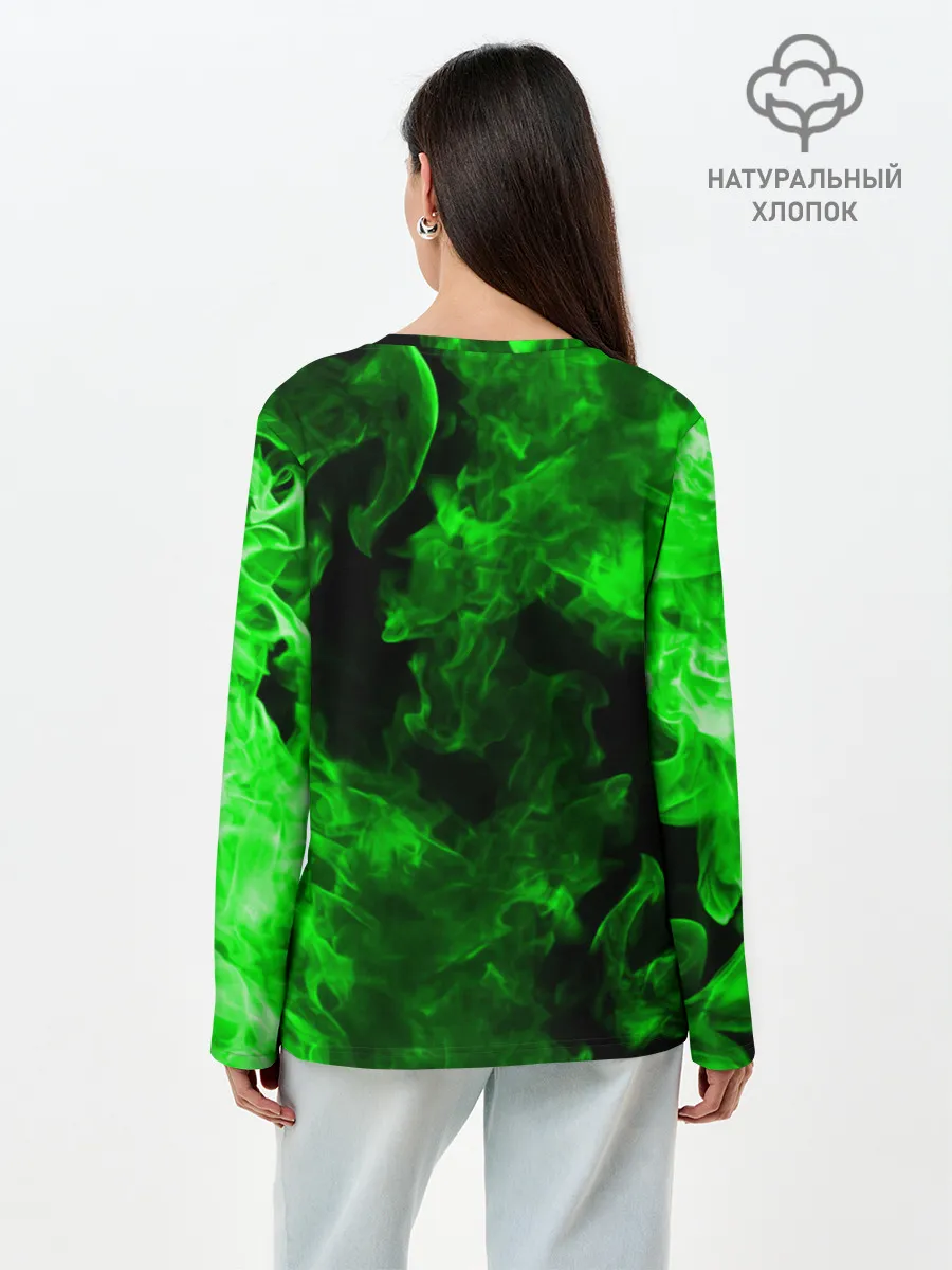 Лонгслив женский. Хлопок / ЧЕРЕПАШКИ - НИНДЗЯ