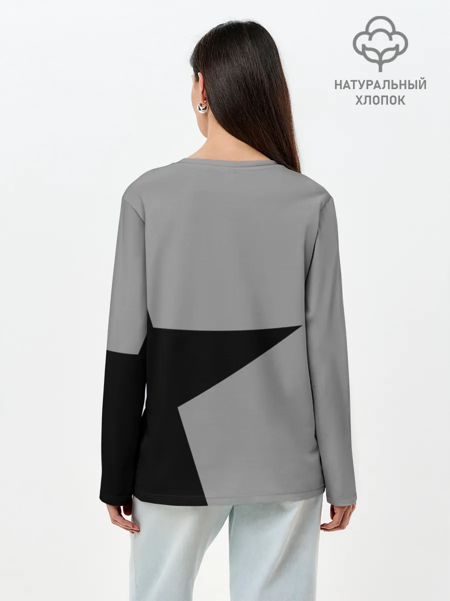 Лонгслив женский. Хлопок / FINGERBANG