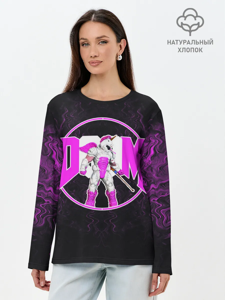 Лонгслив женский. Хлопок / DooM Eternal