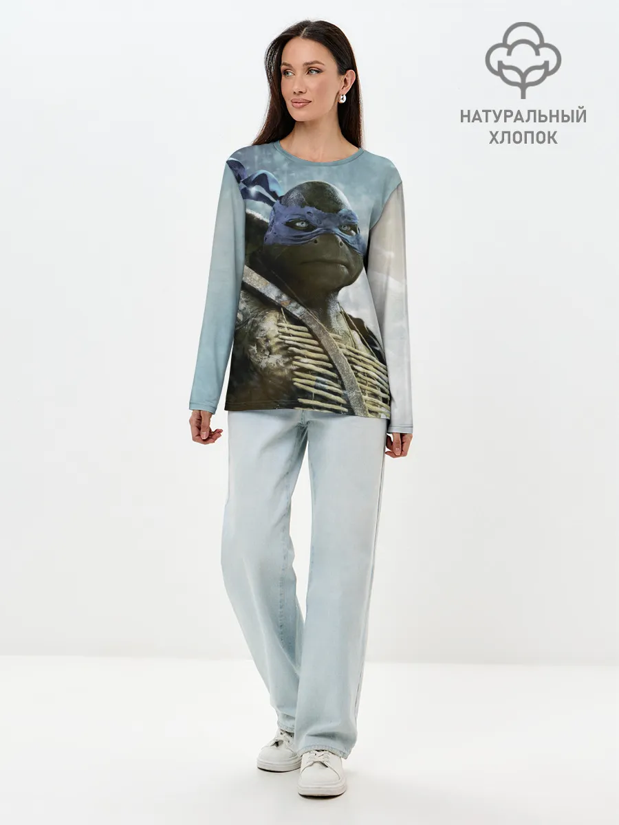 Лонгслив женский. Хлопок / Teenage Mutant Ninja Turtles