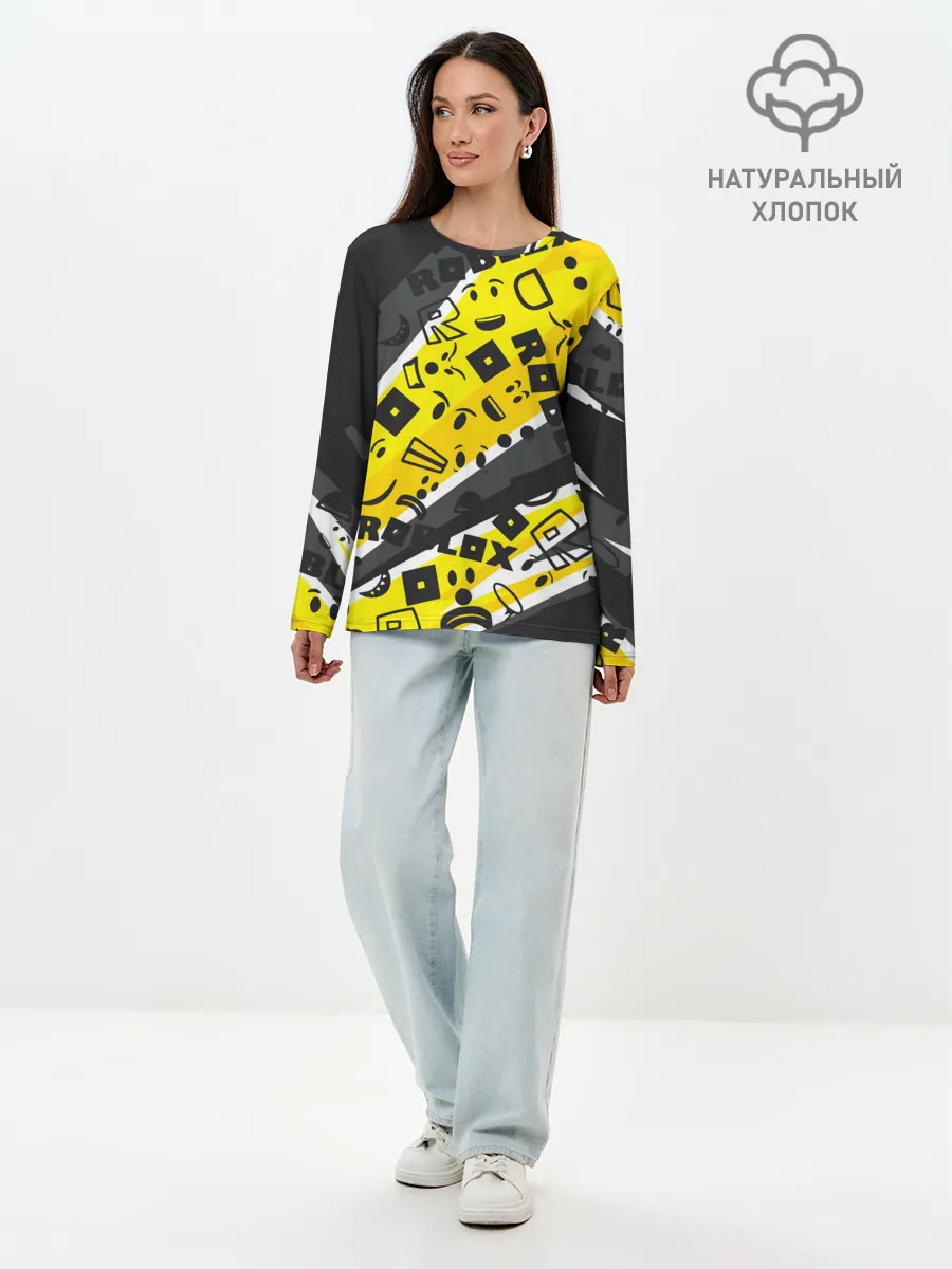 Лонгслив женский. Хлопок / Roblox