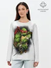 Лонгслив женский. Хлопок / Черепашки-ниндзя