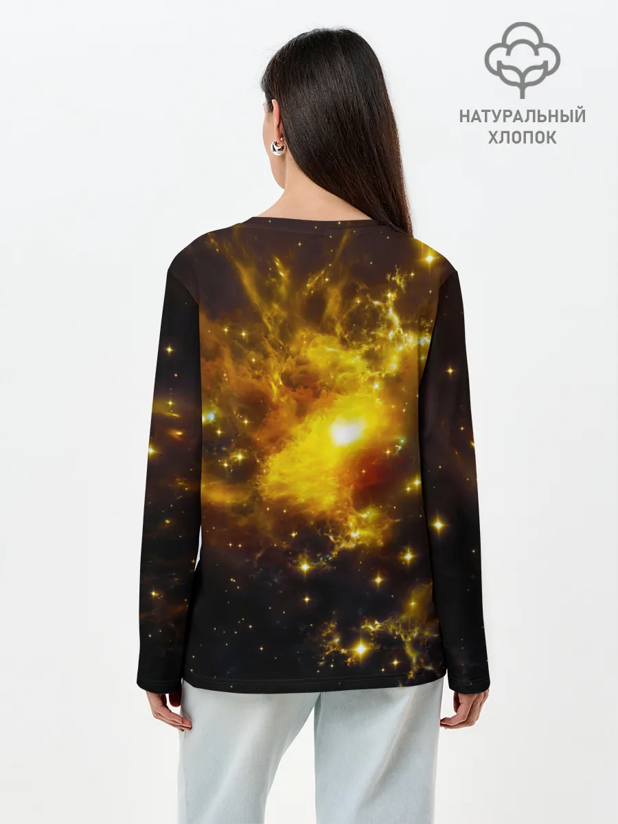 Лонгслив женский. Хлопок / Space