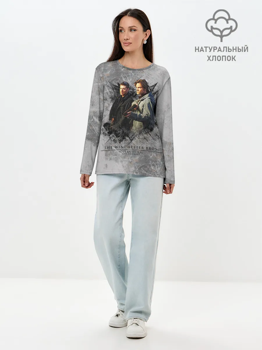 Лонгслив женский. Хлопок / Winchester Brothers