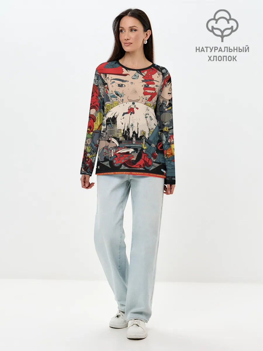 Лонгслив женский. Хлопок / Аkira 1988 poster