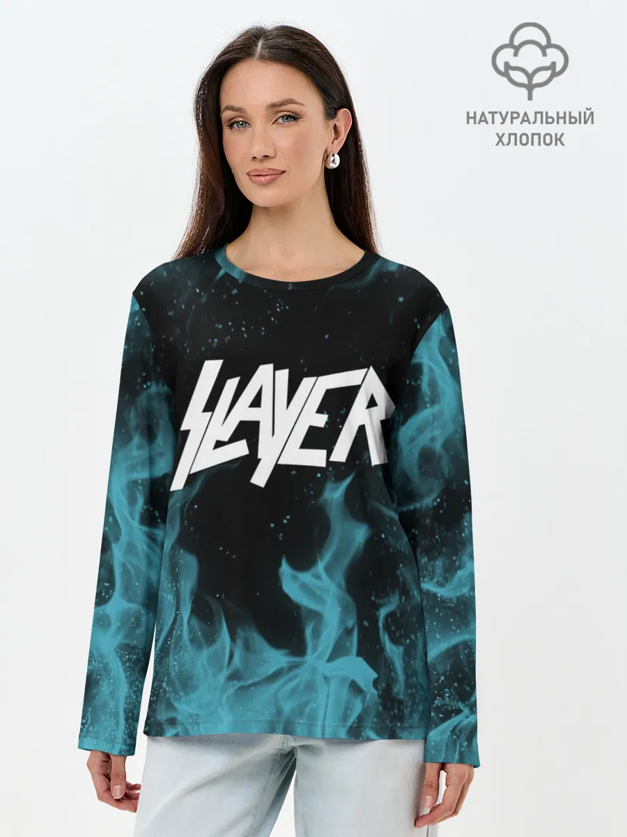 Лонгслив женский. Хлопок / Slayer