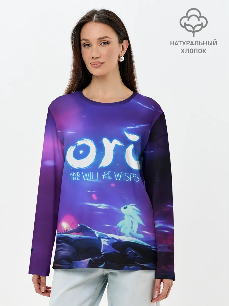 Лонгслив женский. Хлопок / Ori and the Will of the Wisps
