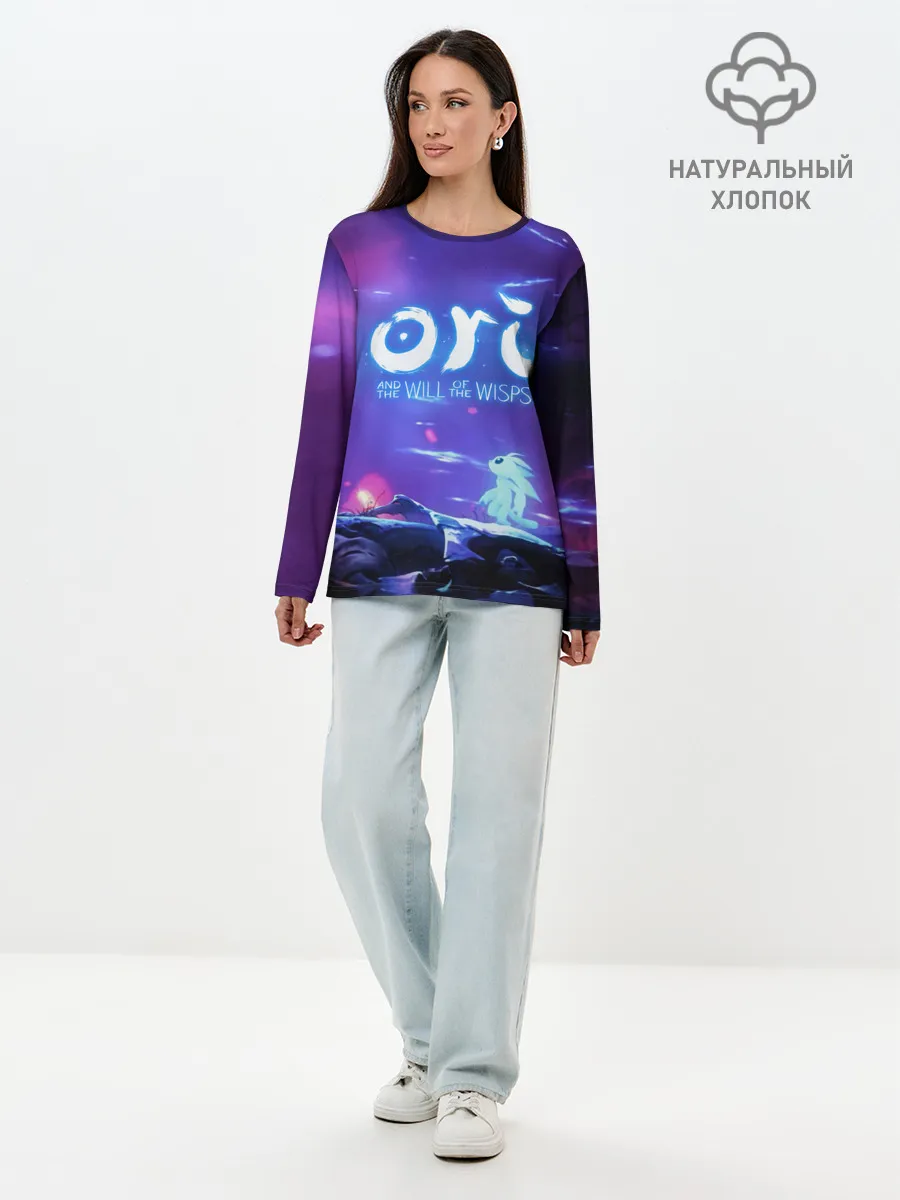 Лонгслив женский. Хлопок / Ori and the Will of the Wisps