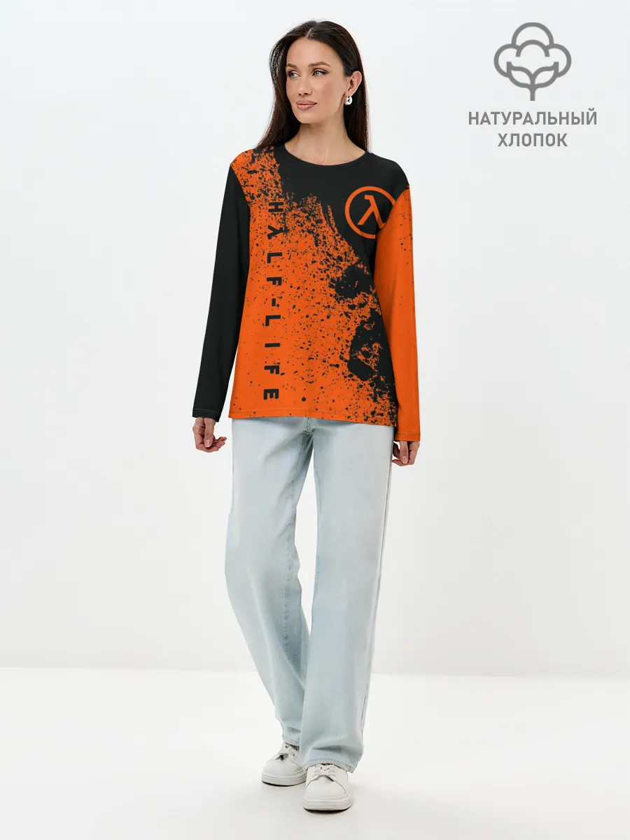 Лонгслив женский. Хлопок / Half-Life