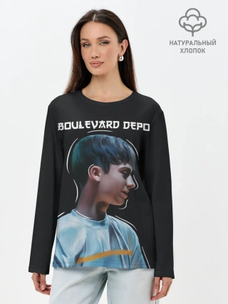 Лонгслив женский. Хлопок / Тёма Кулик