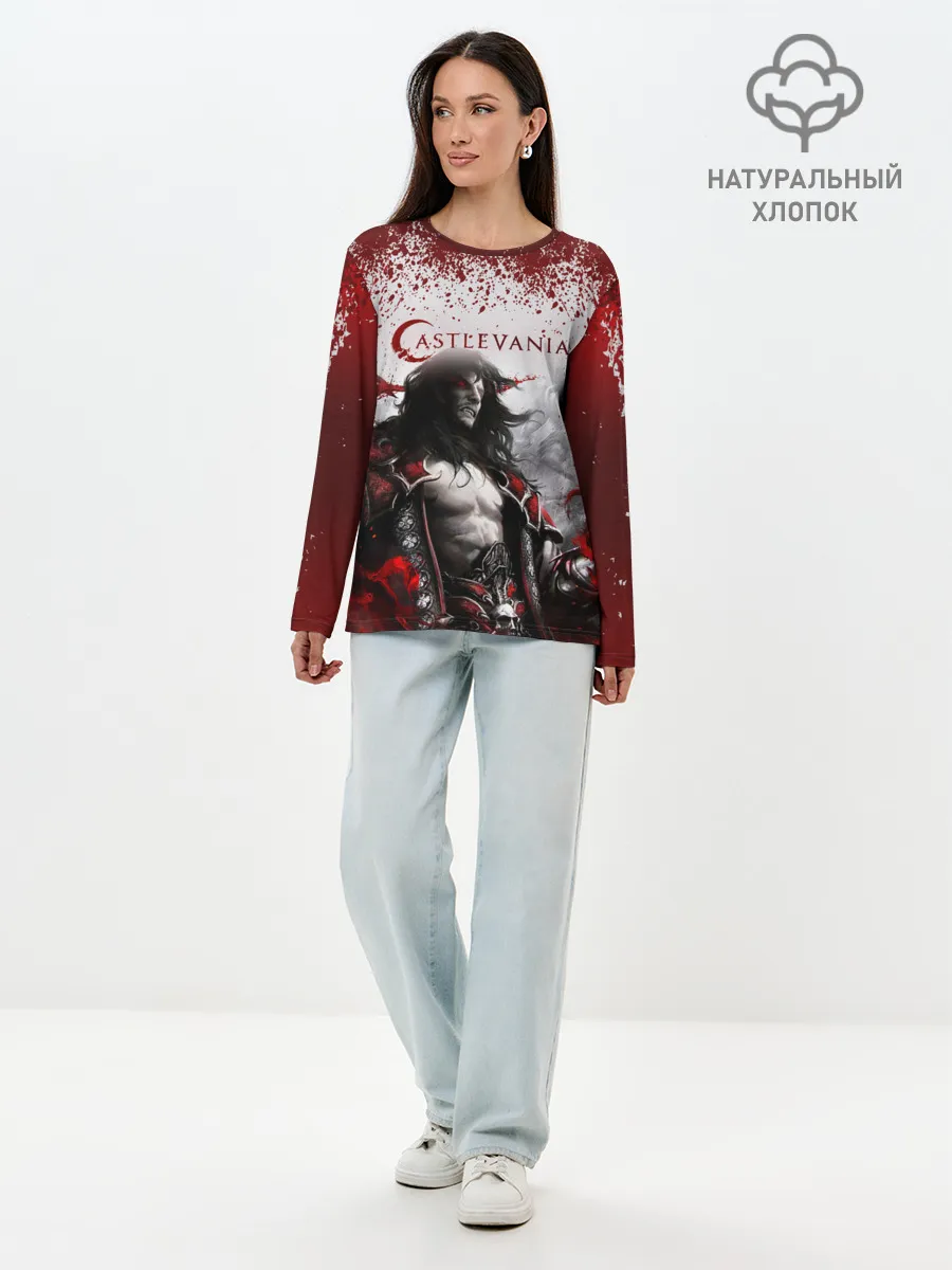 Лонгслив женский. Хлопок / Castlevania