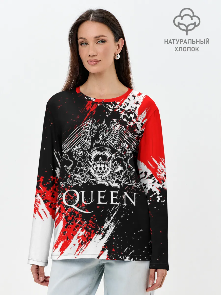 Лонгслив женский. Хлопок / QUEEN.