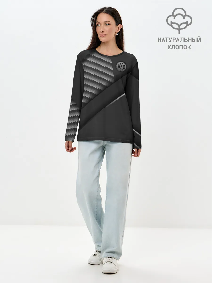 Лонгслив женский. Хлопок / FC Borussia