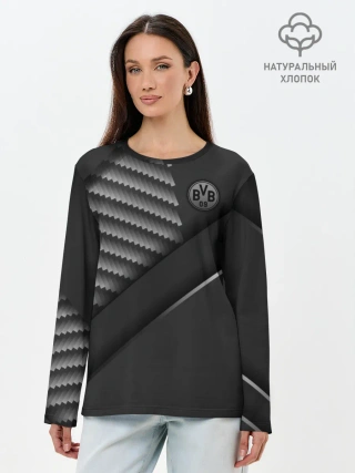 Лонгслив женский. Хлопок / FC Borussia