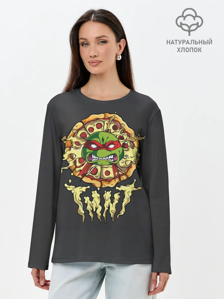 Лонгслив женский. Хлопок / TMNT