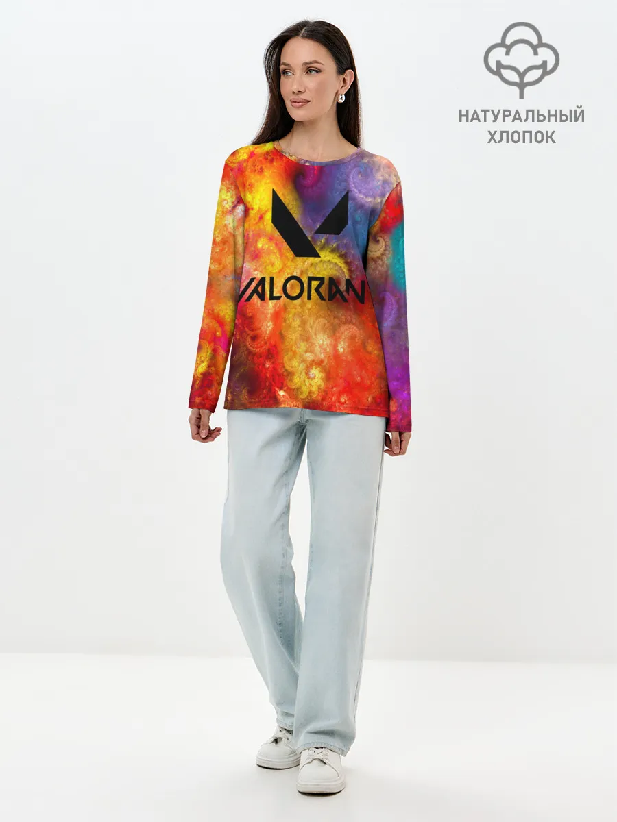 Лонгслив женский. Хлопок / Valorant