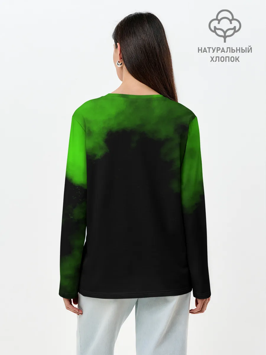 Лонгслив женский. Хлопок / TMNT Рафаэль