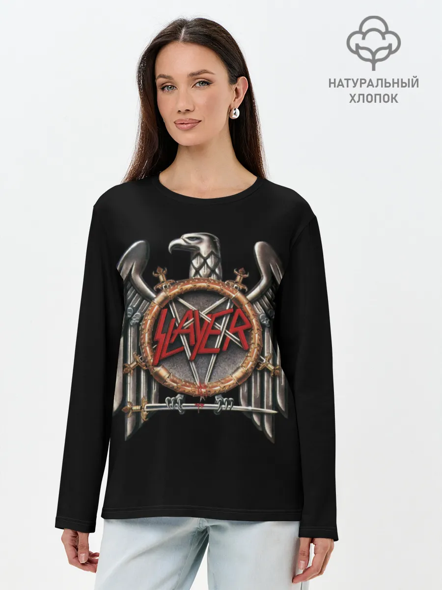 Лонгслив женский. Хлопок / Slayer 72