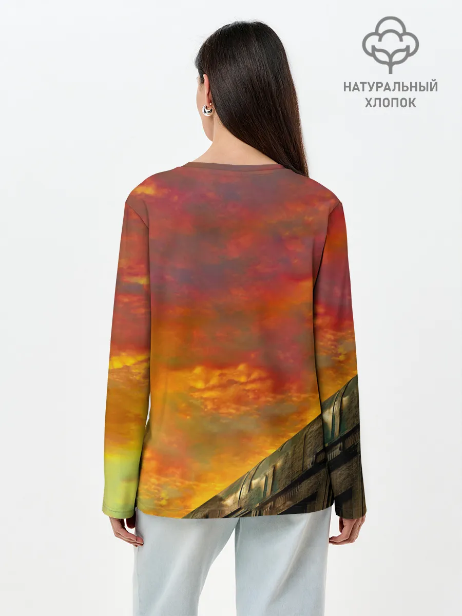 Лонгслив женский. Хлопок / Черепашки - ниндзя