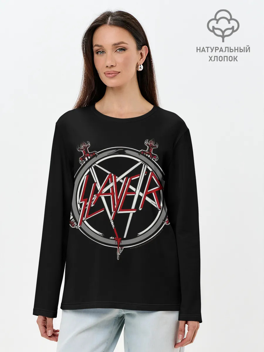 Лонгслив женский. Хлопок / Slayer 25
