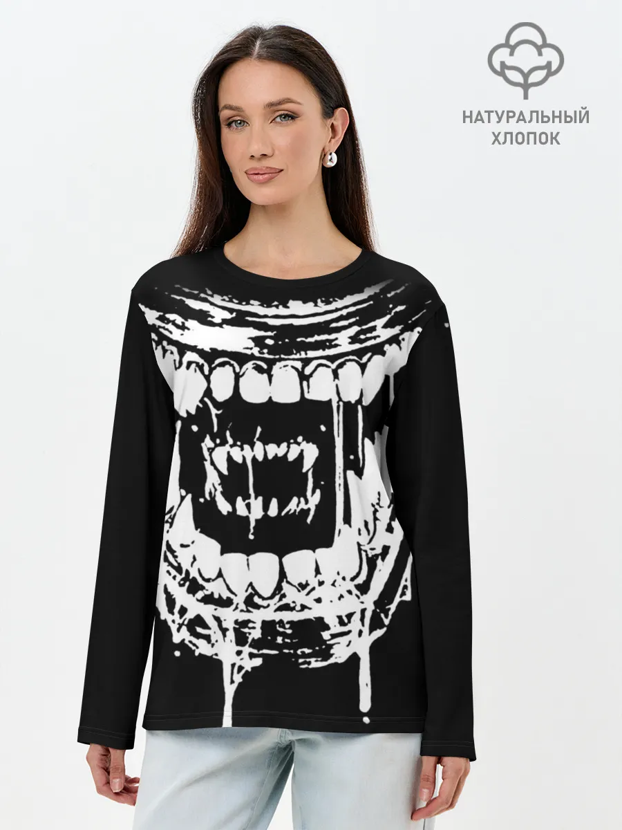 Лонгслив женский. Хлопок / Чужой
