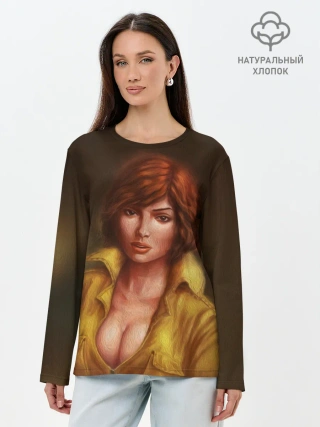 Лонгслив женский. Хлопок / ЭЙПРИЛ