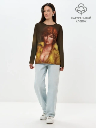 Лонгслив женский. Хлопок / ЭЙПРИЛ