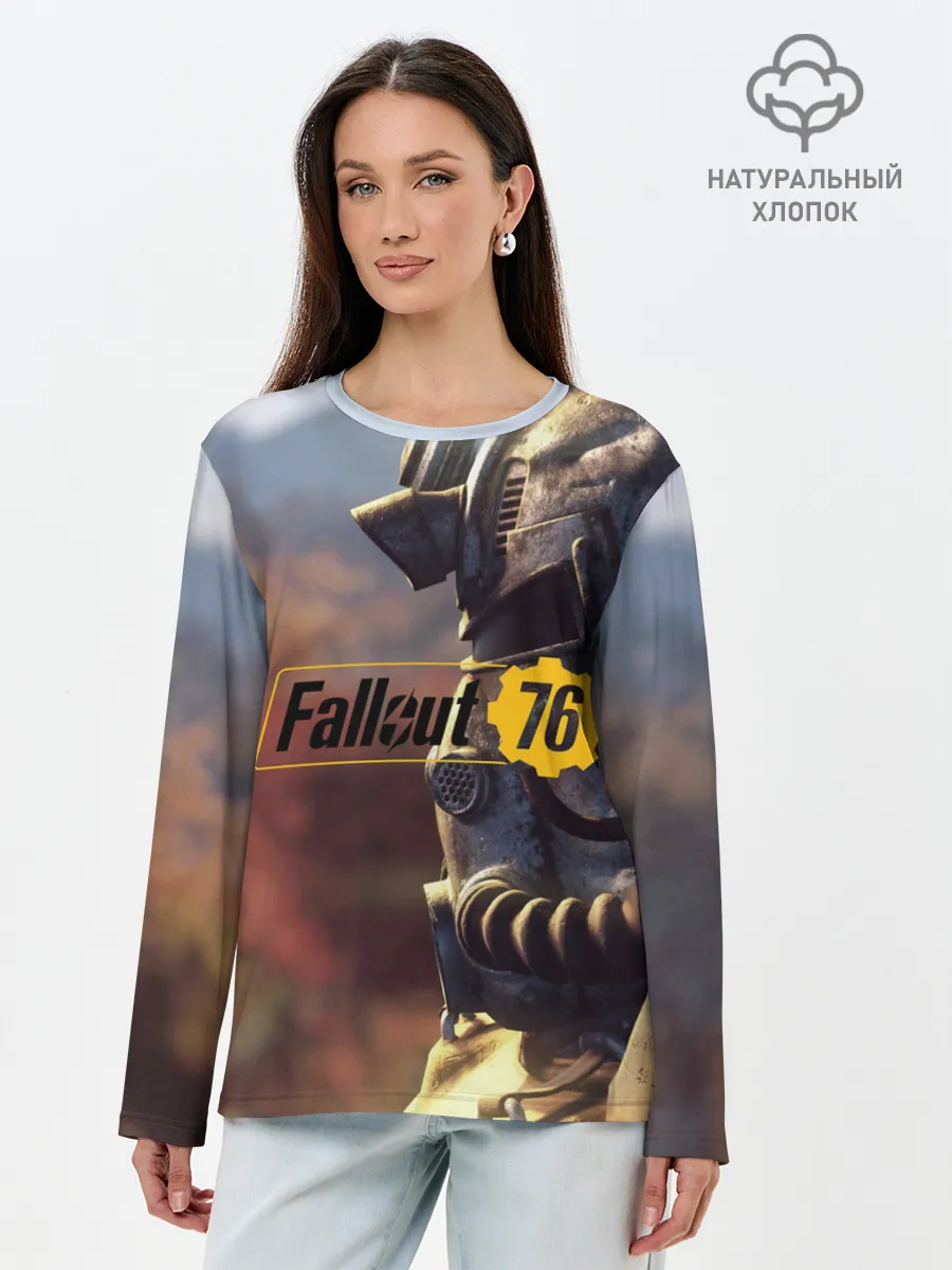 Лонгслив женский. Хлопок / FALLOUT_76.