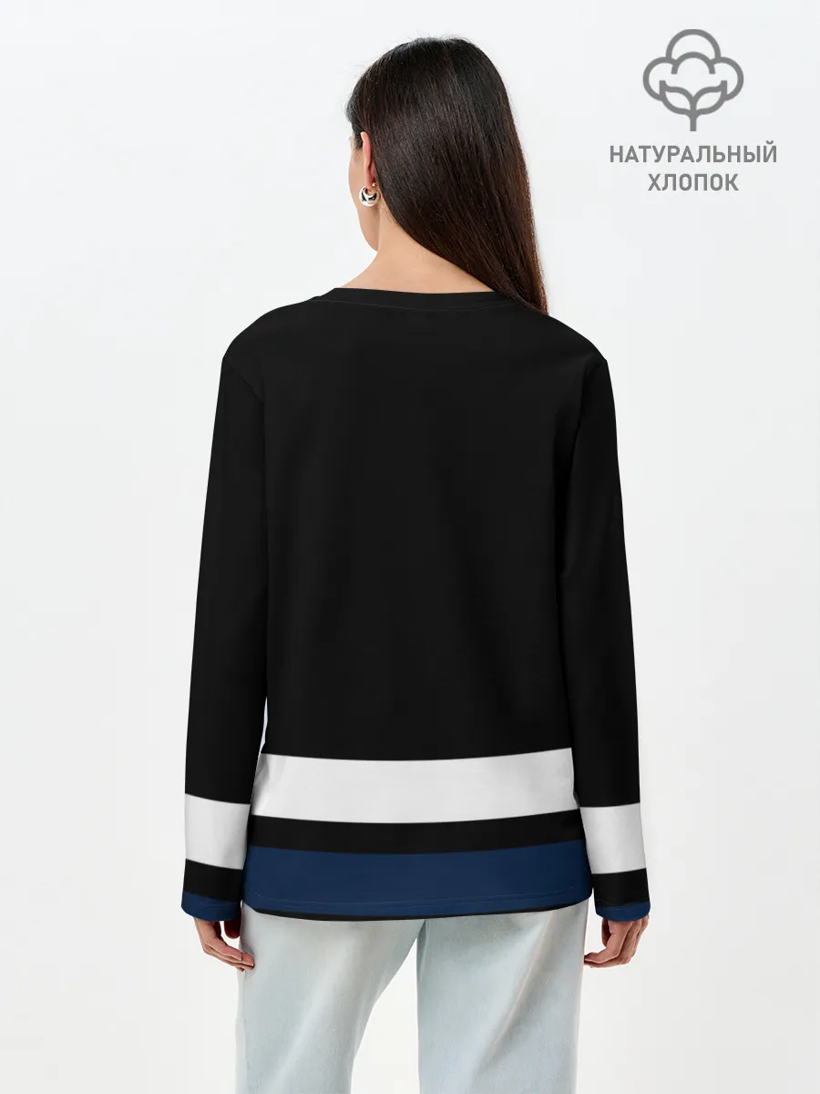 Лонгслив женский. Хлопок / Эдмонтон Ойлерз