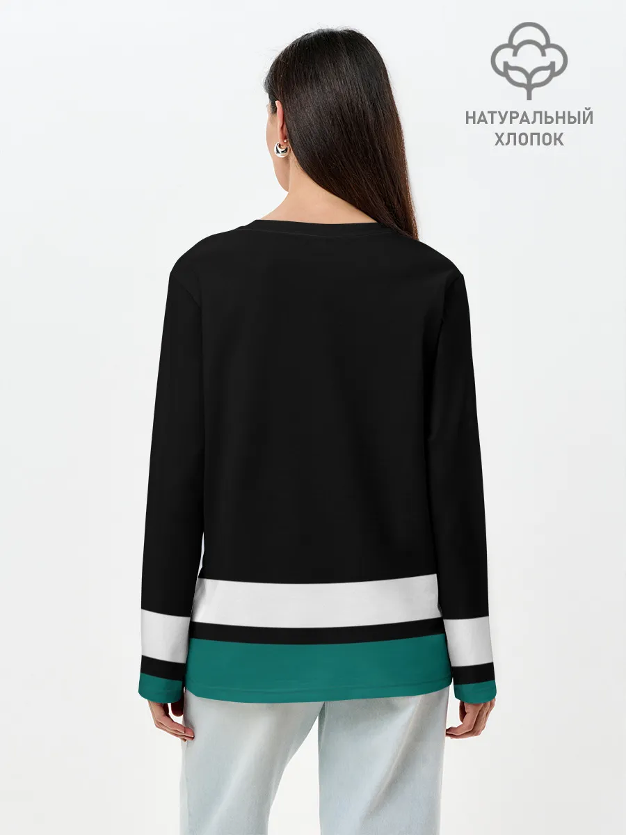 Лонгслив женский. Хлопок / Анахайм Дакс