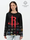 Лонгслив женский. Хлопок / Houston Rockets
