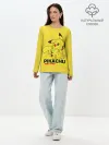 Лонгслив женский. Хлопок / Pikachu Pika Pika
