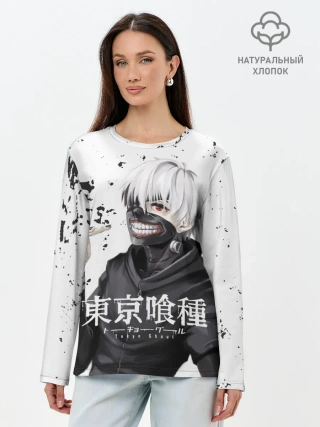 Лонгслив женский. Хлопок / Токийский гуль