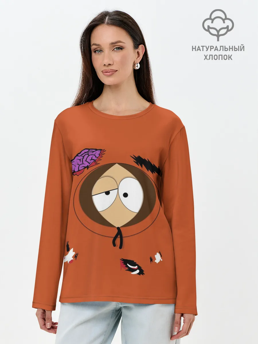 Лонгслив женский. Хлопок / South Park. Dead Kenny