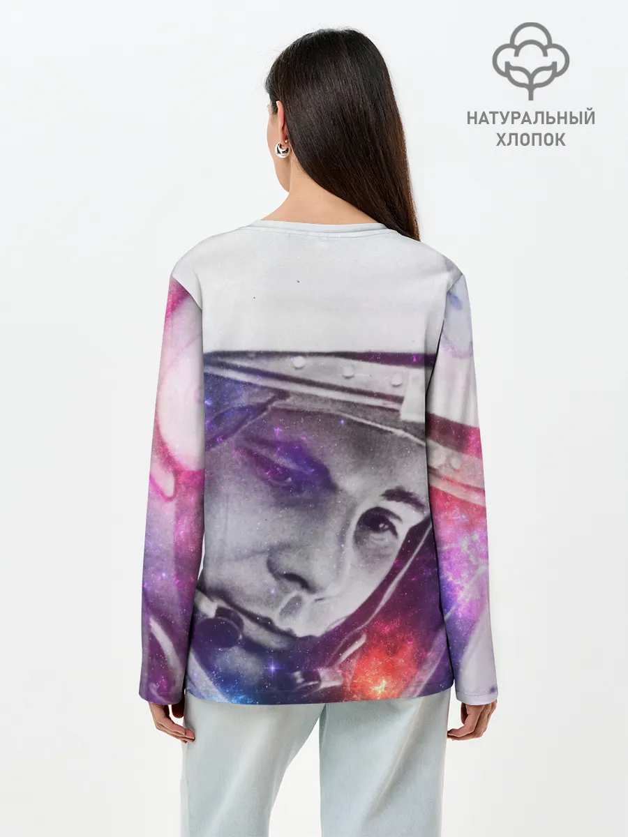 Лонгслив женский. Хлопок / ЮРИЙ ГАГАРИН