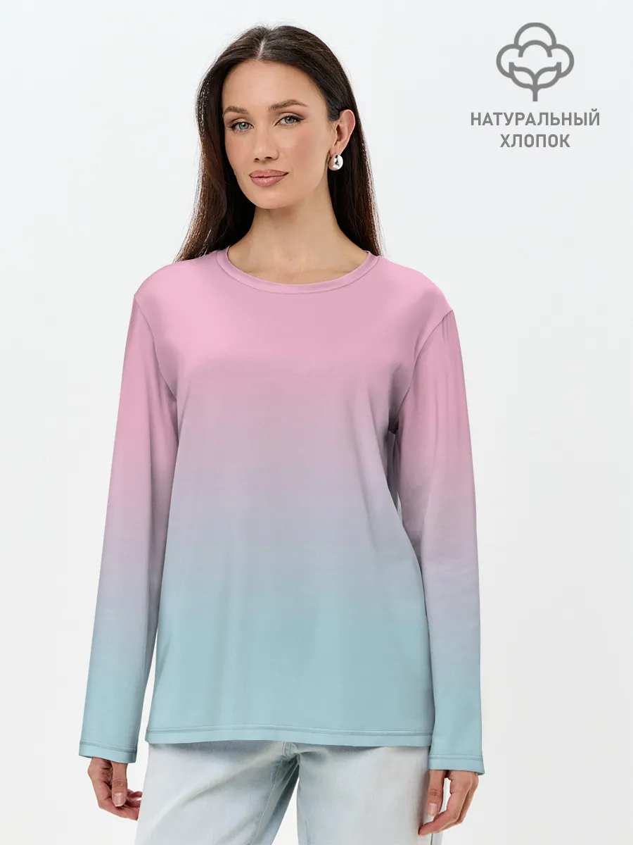 Лонгслив женский. Хлопок / НЕЖНОСТЬ