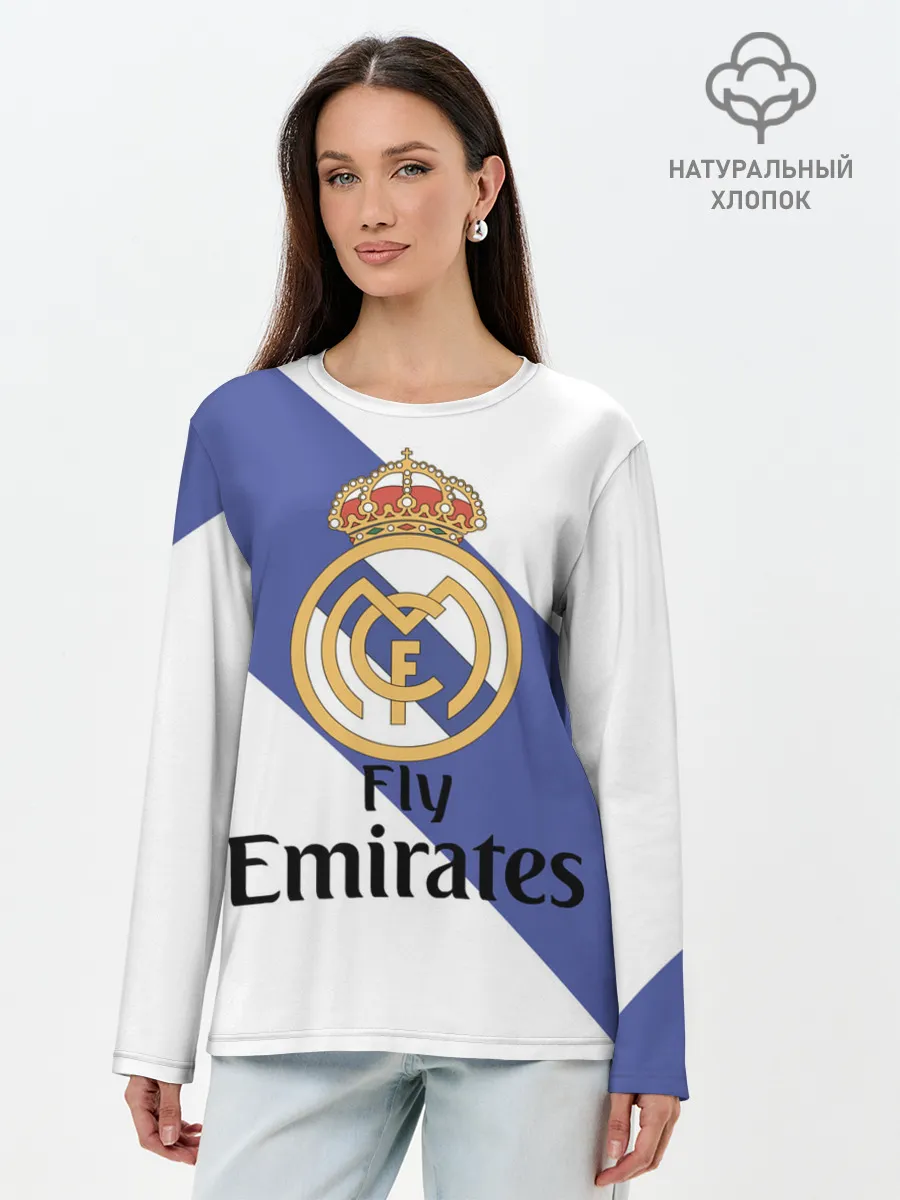Лонгслив женский. Хлопок / Реал
