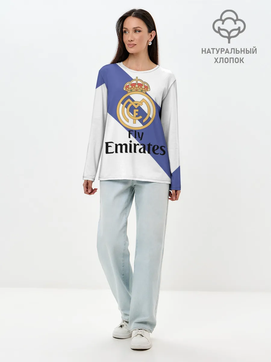 Лонгслив женский. Хлопок / Реал