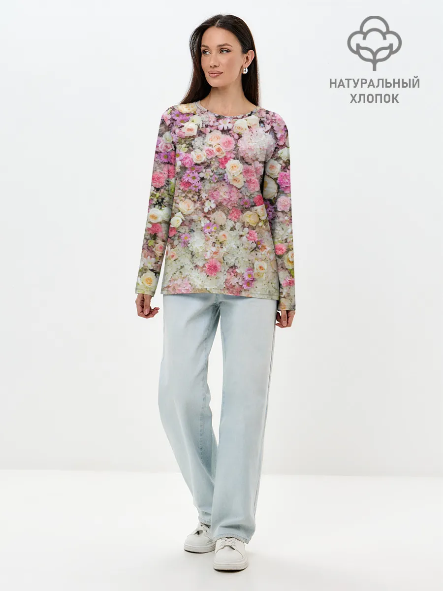 Лонгслив женский. Хлопок / ВЕСЕННИЕ НАСТРОЕНИЕ | SPRING MOOD
