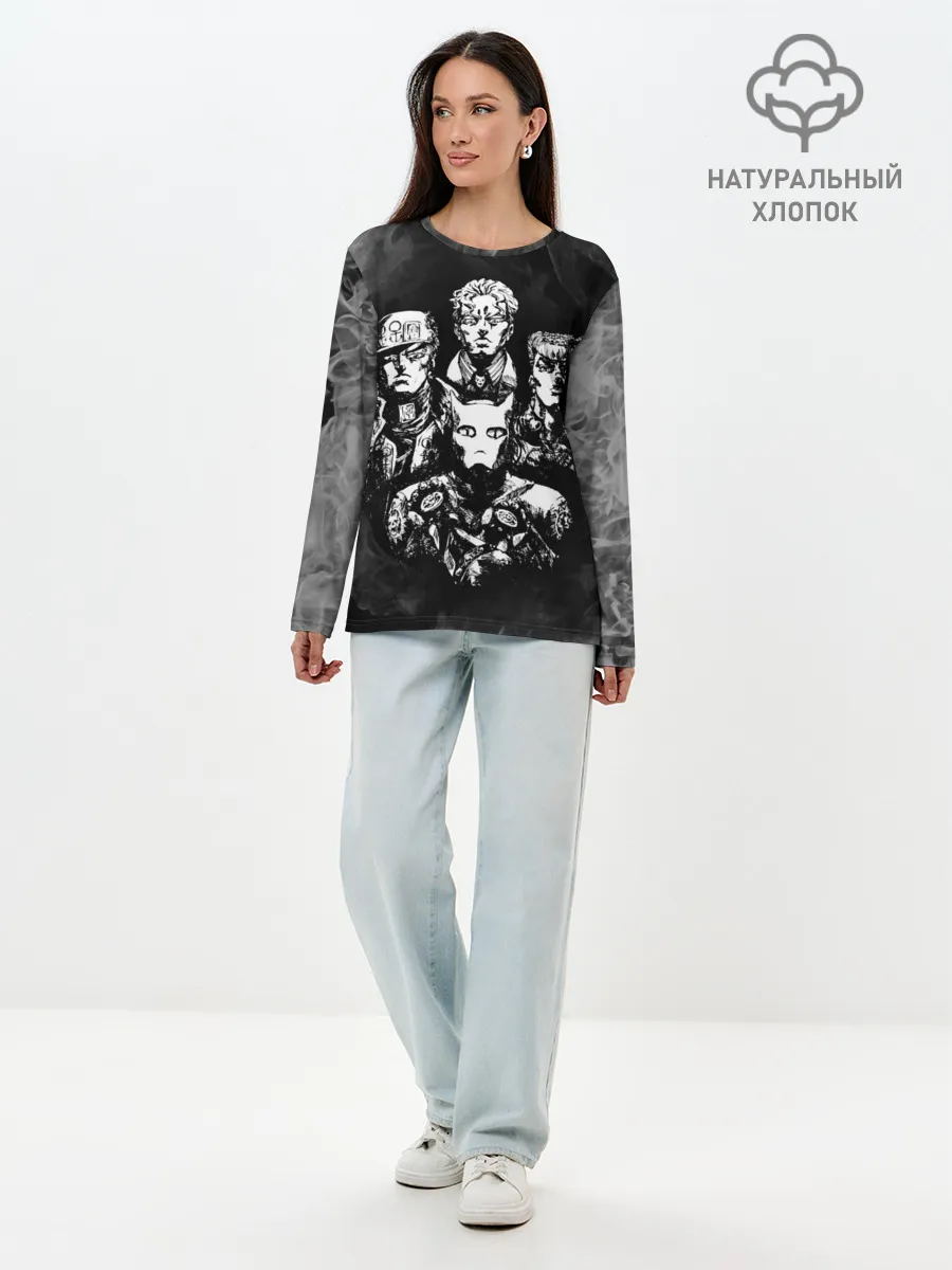 Лонгслив женский. Хлопок / Diamond is Unbreakable gray