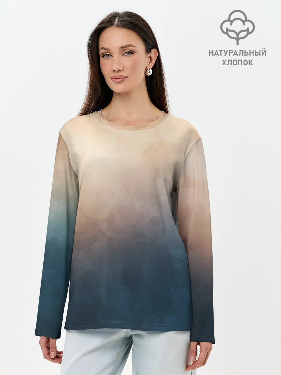 Лонгслив женский. Хлопок / Тана