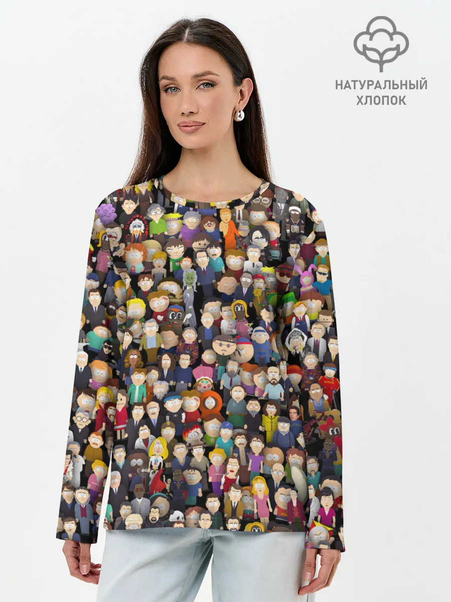 Лонгслив женский. Хлопок / Персонажи South Park