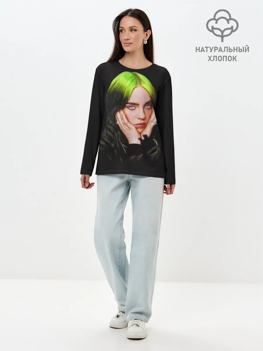 Лонгслив женский. Хлопок / BILLIE EILISH