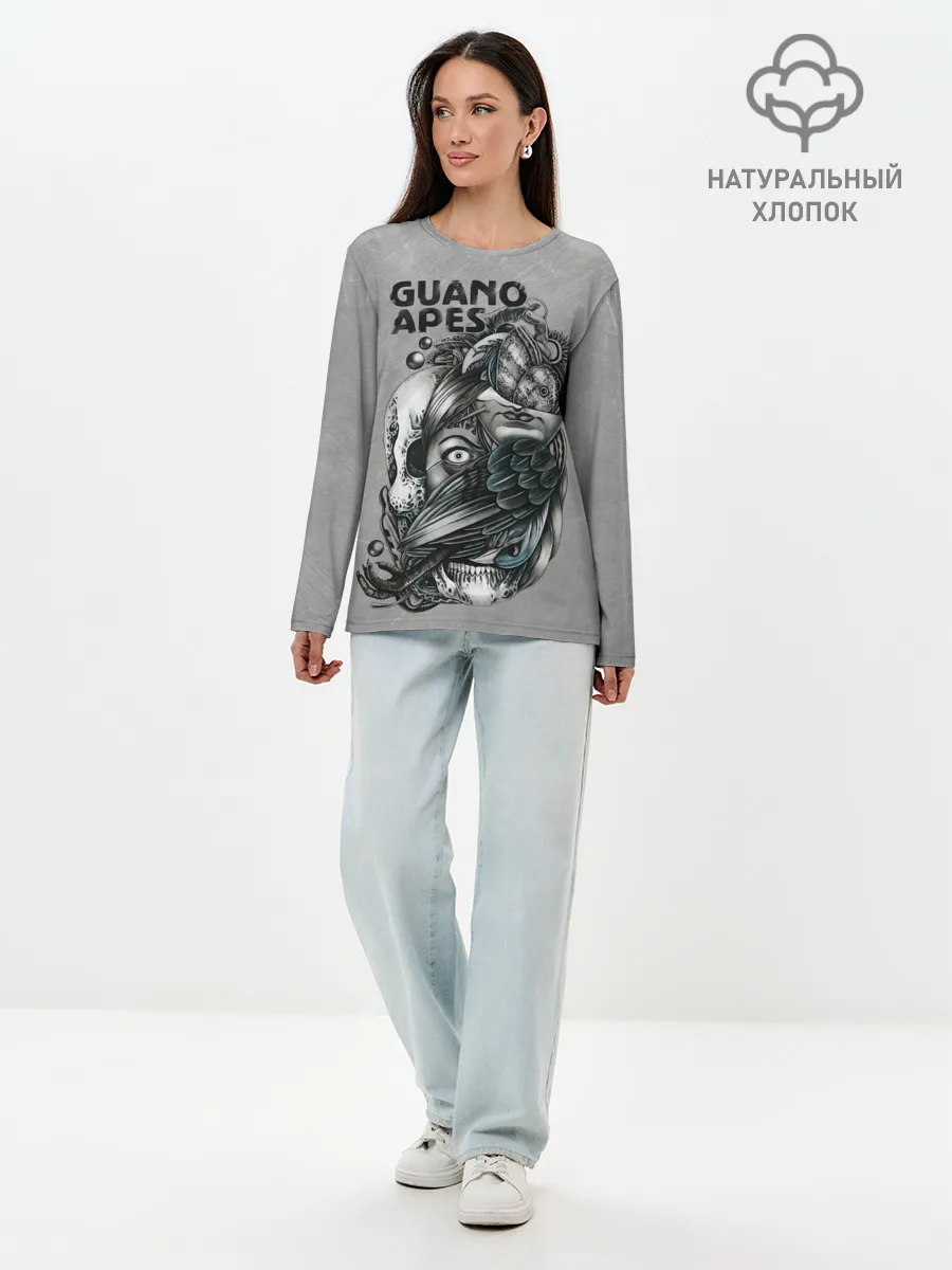 Лонгслив женский. Хлопок / Guano Apes