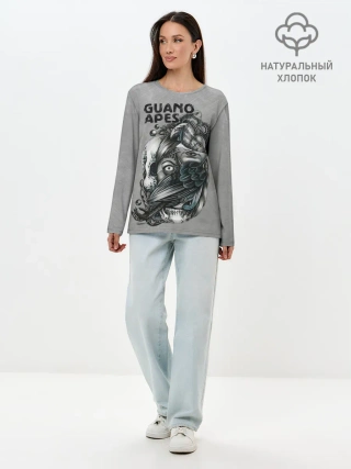 Лонгслив женский. Хлопок / Guano Apes