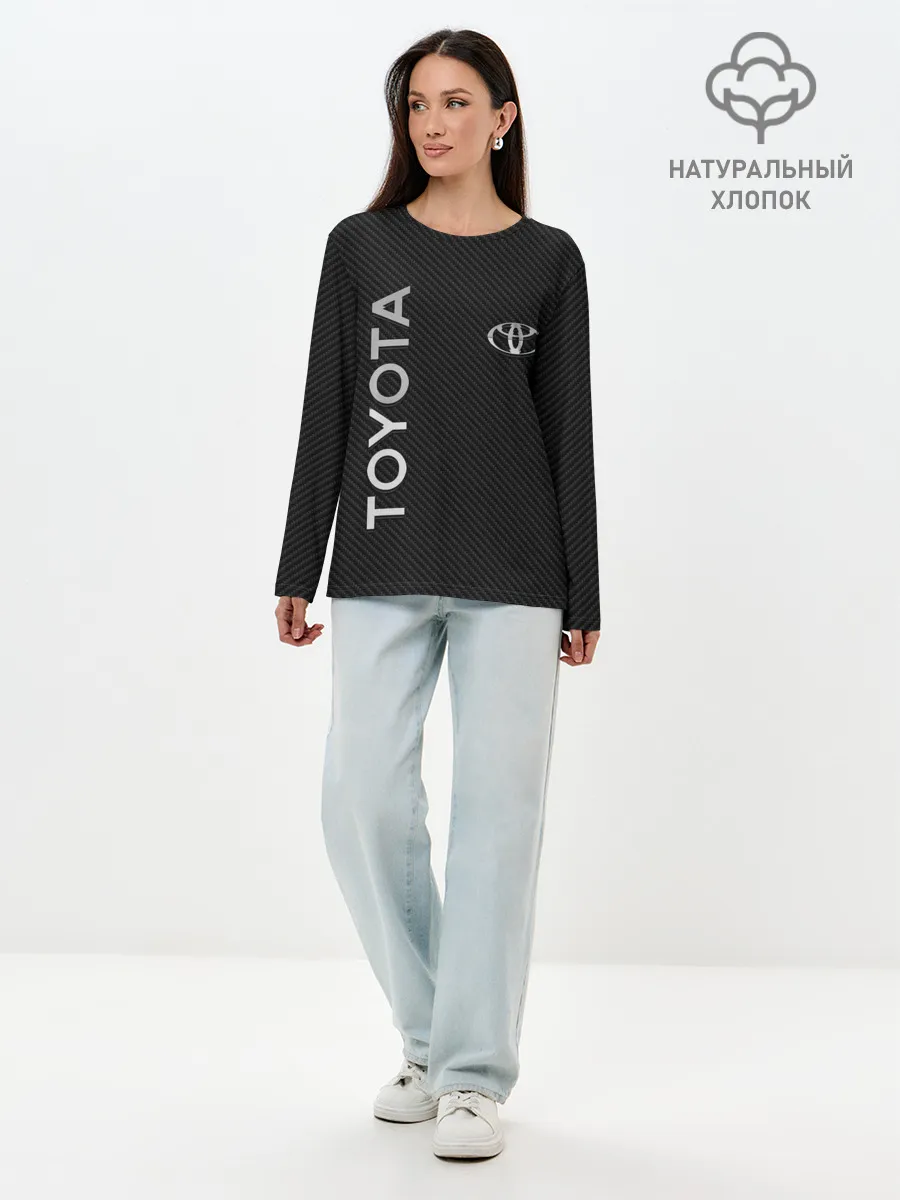 Лонгслив женский. Хлопок / Toyota CARBON