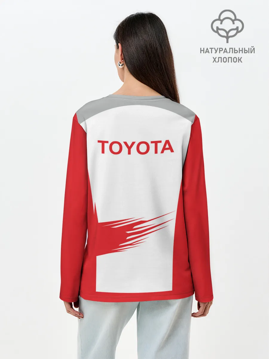 Лонгслив женский. Хлопок / Toyota Driver