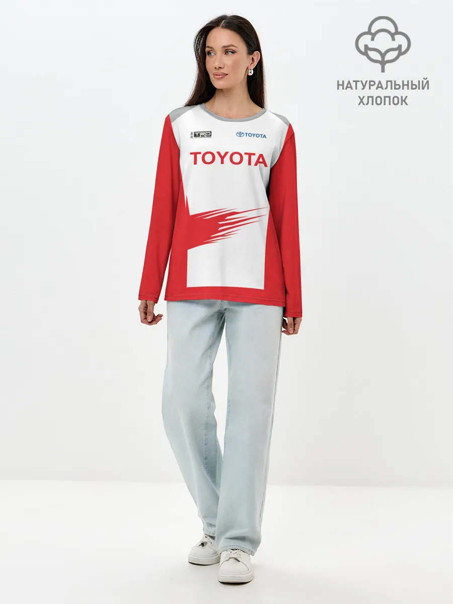 Лонгслив женский. Хлопок / Toyota Driver